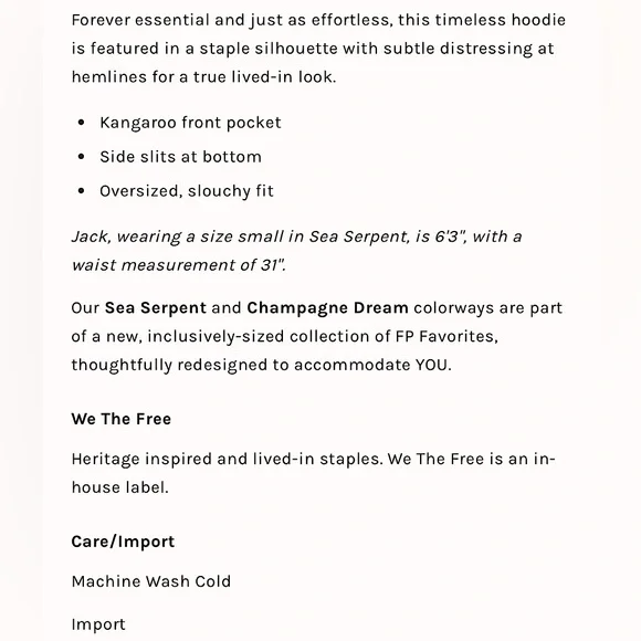 NEW Free People We The Free Zuma Hooded Sweatshirt In Sea Serpent Green - Picture 8 of 13